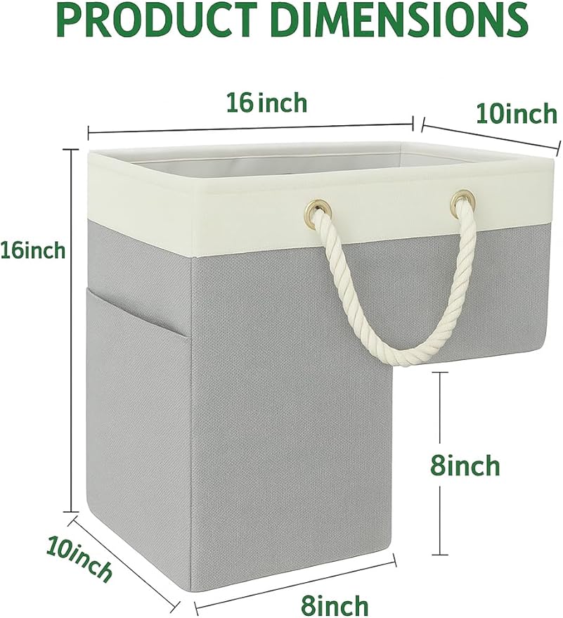 Stair basket,Foldable staircase baskets,Step stairs storage baskets with handle,2pcs