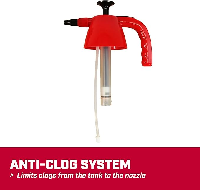 Chapin 1002 Handheld Pump Sprayer, 48oz, Multi‑Purpose, Lawn & Garden, Translucent Poly Tank, Wide‑Mouth Opening, Adjustable Cone Nozzle & Anti‑Clog Filter for Weed, Fertilizer & Pest Applications