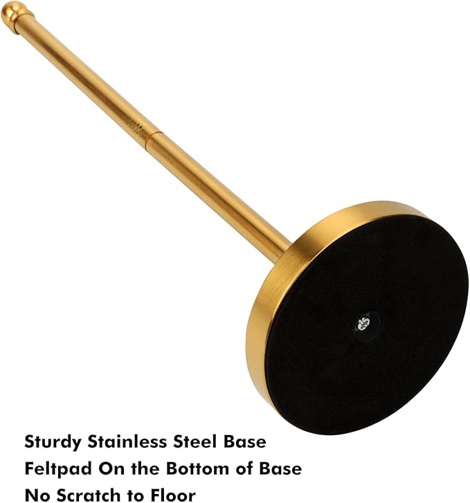 Toilet Paper Holder Stand Holding Up to 5 Paper Rolls, Free-Standing Spare Rolls Storage Holder, Stainless Steel (Brushed Gold)
