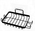 Stainless Steel Mate Black Soap Dish for Shower, Suction Cup Square Shower Soap Holder - Black Soap Saver - Comfortable Essential for Apartment, Home and Dormitory