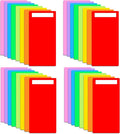 80 Pack Library Book Shelf Dividers 6 x 12 Inch Comic Book Dividers with 90 PC Repositionable Sticker Colorful Shelf Partitions for Home Library Back to School Classroom and Teacher Supplies