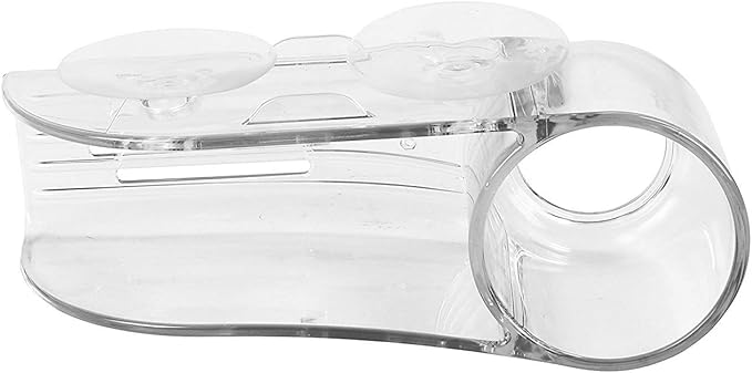 Spectrum 10950 Royo Suction Sink Sponge Center & Scrub Brush Holder, For Organization of Kitchen Tools and Storage, Clear