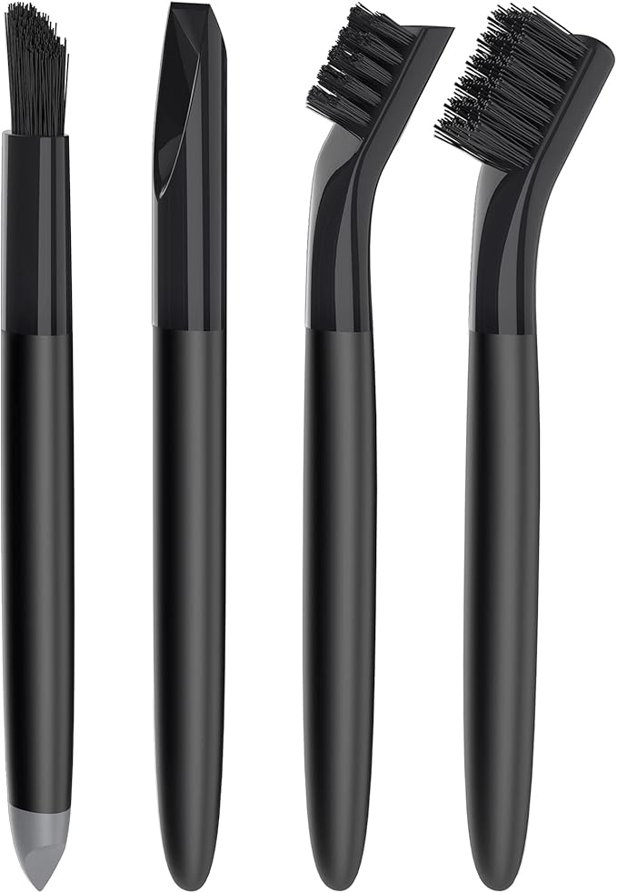MR.SIGA Grout Cleaner Brush Set - Detail Cleaning Brush Set for Tile, Sink, Drain, Grout and Edge, Crevice Cleaning