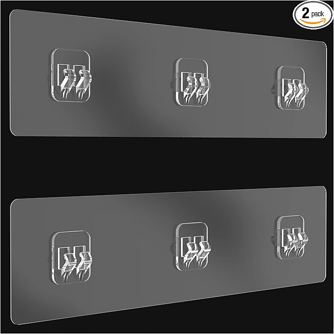 AOUKAR Shower Caddy Shelf Adhesive Replacement Stickers Pads For Bathroom Corner Organizer Basket, No Drilling For Kitchen Racks And Soap Holder 2pack