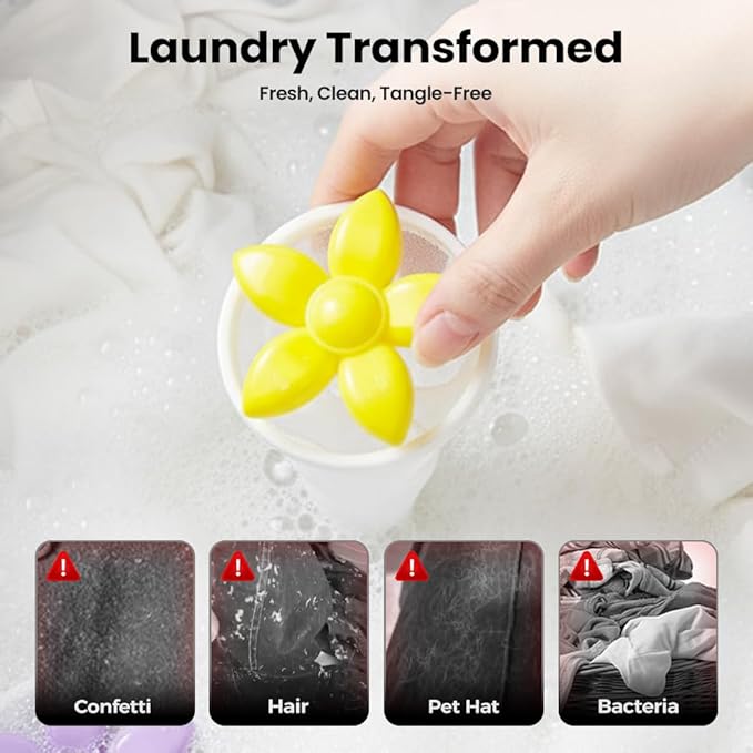 3PCS Floating Hair Filtering Mesh Removal, 2026 New Pet Hair Remover for Laundry, Reusable Lint Catcher for Washing Machine Wool Device, Washing Machine Hair Filter Cleaning Mesh Bag (3 PCS)