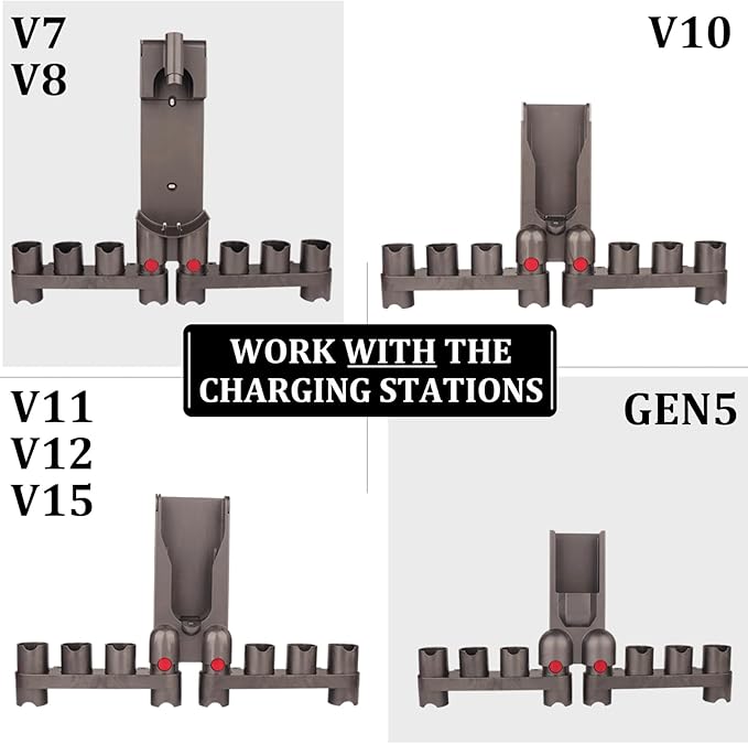 Attachments Mount Holders Compatible with Dyson Gen 5 Gen5 V15 V12 V11 V10 V8 V7 Vacuum Cleaner Accessories Storage Tool Replacement Parts
