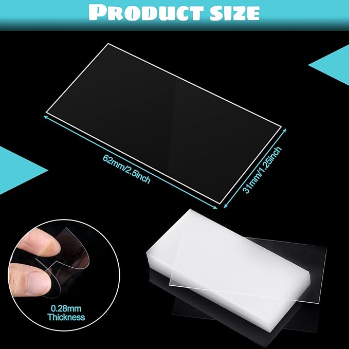 Chunful 1000 Pack Plastic Tags Shelf Label Holders Clear Plastic Label Price Tag Library Shelf Divider Markers for Storage Bin Classroom Office Book(2.5 x 1.25 Inch)