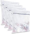GOGOODA XL Mesh Laundry Bags, 4-Pack Large Wash Bags for Sweaters & Delicates, Fine Mesh for Washing Machine