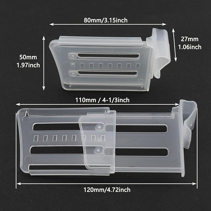 12PCS Adjustable Fridge Side Door Divider Kitchen Fridge Shelves Polypropylene Sorting Divider for Sorting Drawer and Storage Box