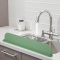 19.29 inch Silicone Sink Splash Guard, Splash Guard for Kitchen Sink Area, Backsplash Protector for Kitchen Countertop & Bathroom Bathtub with Non-Slip Strong Suction, Sage Green