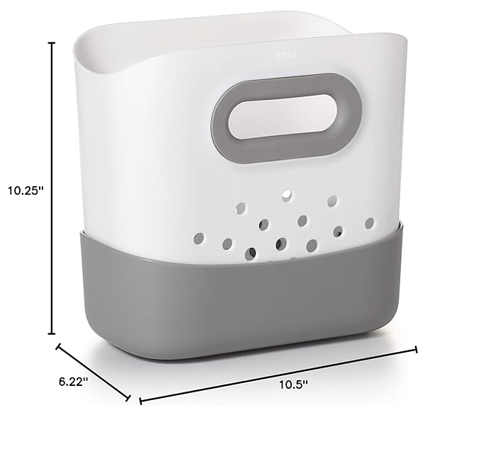 OXO Tot Stand Up Bath Toy Storage – Gray,(Pack of 2)