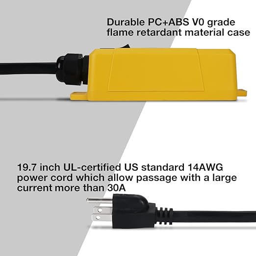 SENCTRL Automatic Vacuum Switch Allow Power Tool/Table Saw to Turn Vac Cleaner/Accessory On and Off Automatically, Load Sensing, On Delay Prevent Circuit Overload, Shop Dust Collector Off Delay