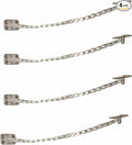 MEGA HANDLES Transom Door Chain 12-Inch, Door Chain Stopper for Transom Windows, Cabinet Door Restraint, Chain Lid Support, Durable Transom Window Hardware for Enhanced Safety - Polished Chrome