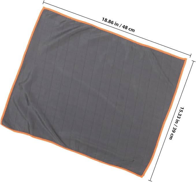 Cabilock Microfiber Cleaning Cloth Car Wipe Absorbent Window Glass Cleaning Rag Washable Orange Car Care Cloth for Interior and Exterior Detailing