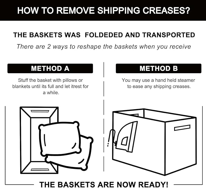 OIAHOMY Extra Large Blanket Basket, 95L Woven Storage Basket, Cotton Rope Toy Bin for Baby Room, Container for Storage in Living Room, 24''×17''×14'', Black & White