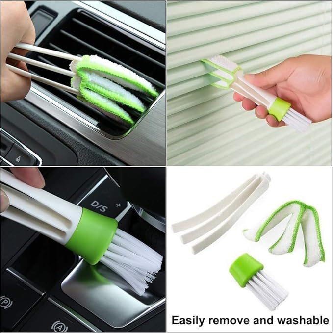 Window Track and Grout Cleaning Brush Set, 5Pcs Hard-Bristle Crevice Scrub Brushes for Sliding Doors, Tile Lines, Sink Corners, Small Gaps and Bottles, Essential Household Cleaning Tools
