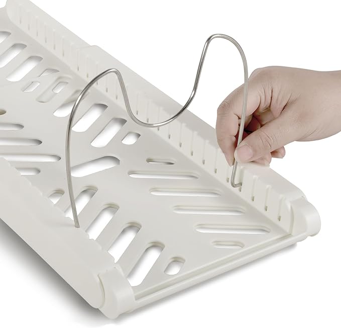 Cooking Sheet Organizer Pan Pot Organizer Lid Holder Baking Sheets Cutting Board Adjustable Storage Rack for Kitchen Cabinet
