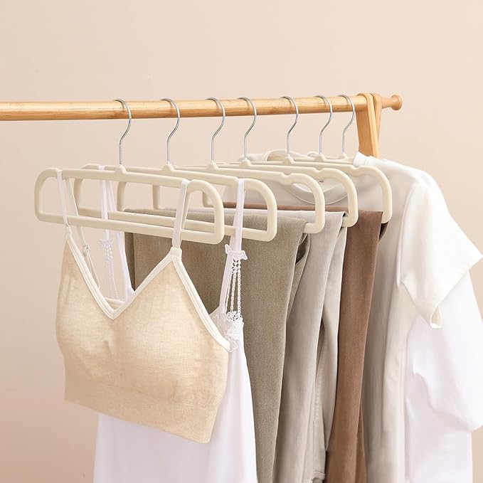 Velvet Pants Hangers 20 Pack,Premium Non Slip Velvet Hangers,Thin Space Saving Slim Clothes Hangers with 360° Swivel Hook,13.77inch