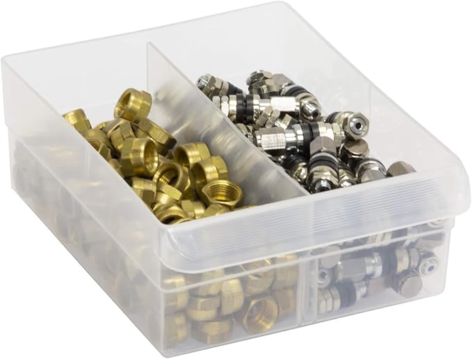 Akro-Mils 40717 Length Dividers for Plastic Storage Hardware and Craft Cabinet Large Drawers, (6-Pack), Clear
