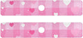 Kitchen Sink Splash Guard 2 PCS 30 Inch Sink Faucet Mat Splash Guard for Bathroom Countertop Water Absorbent Foldable Cuttable Soft Washable Plaid Checkered Pink White Hearts Dots