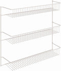 ClosetMaid 3-Tier Hanging Wall Mounted Metal Rack for Spices, Shelf Storage, Pantry Organization, Laundry, Kitchen, Bathroom, White, 8022