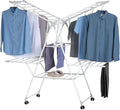 YUBELLES Gullwing Laundry Drying Rack, Space Saving Indoor & Outdoor Use, 61.81' x 22.84' x 51.18'