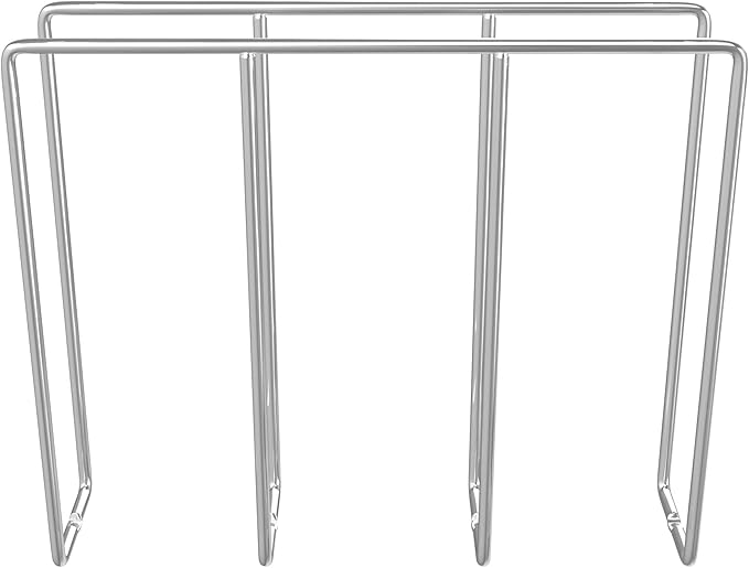 Rev-A-Shelf U-Shaped Wire Tray Divider, Baking & Cookie Sheet Organizer for Wall or Base Kitchen Cabinets with 3.25" Face Opening, Chrome, 596-10CR-52