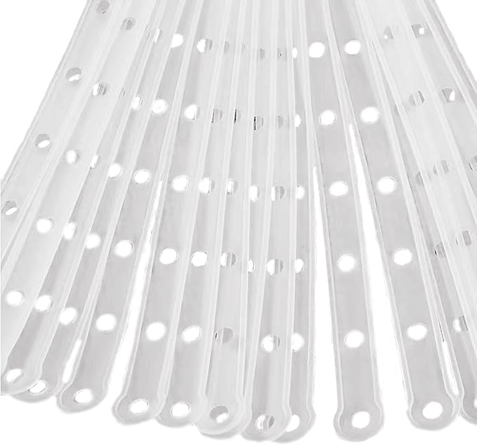 30 Pack Hanger Display Strip Extender Room-Saving 18'' 13 Holes Coordinate Stand Connector Hanger Holder Organizer for Clothes Outfits Closet Retail Stores Suits Coats Pant