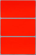 4" x 2" Blank Stickers to Write On Name Tags Color-Coding Labels for Moving, and Storage Boxes, 324 Labels (Neon Red) by Royal Green