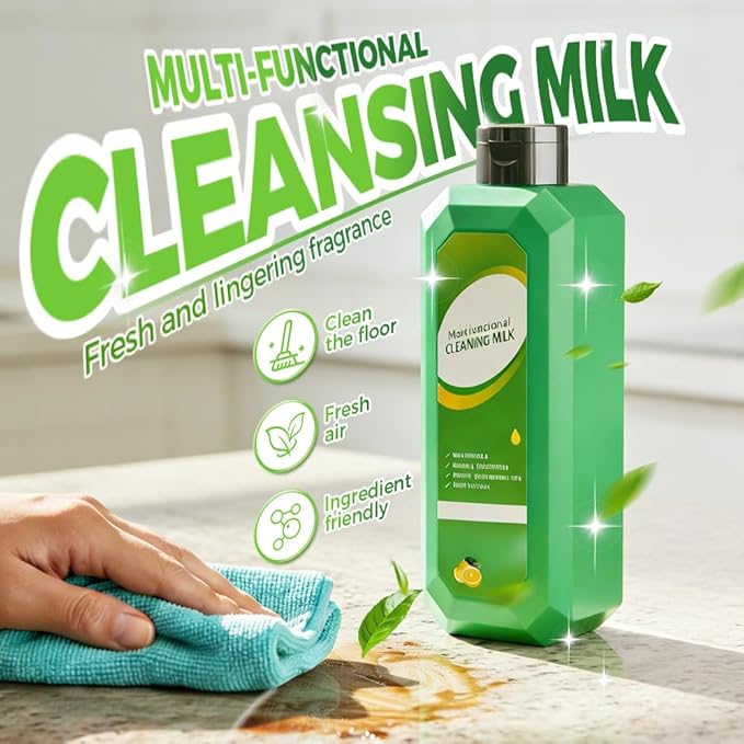 Kafia Powerful Multifunctional Cleaner,Multifunctional cleansing milk,Cleaning Milk House Cleaner,Multi-Scene Household Strong Decontamination Cleaning Milk (2 PCS)