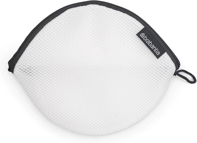 Brabantia Mesh Zip Up Laundry Bra Bag (White) for Washing Machine Delicates, Organizer Travel Bags (Pack of 6)