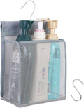 ALYER Hanging Mesh Shower Caddy Organizer Bathroom Storage Bag with Hooks for College Dorm, Gym, Swimming,RV and Travel,Gray