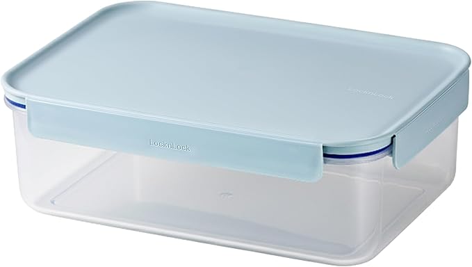 LocknLock HPL406 Classic-Plus Plastic Food Storage Container with Lid for Kitchen, Lunch, Meal Prep, and Leftovers, BPA-Free, Airtight, Leakproof, Microwave, Dishwasher, Freezer-Safe, 2.1L