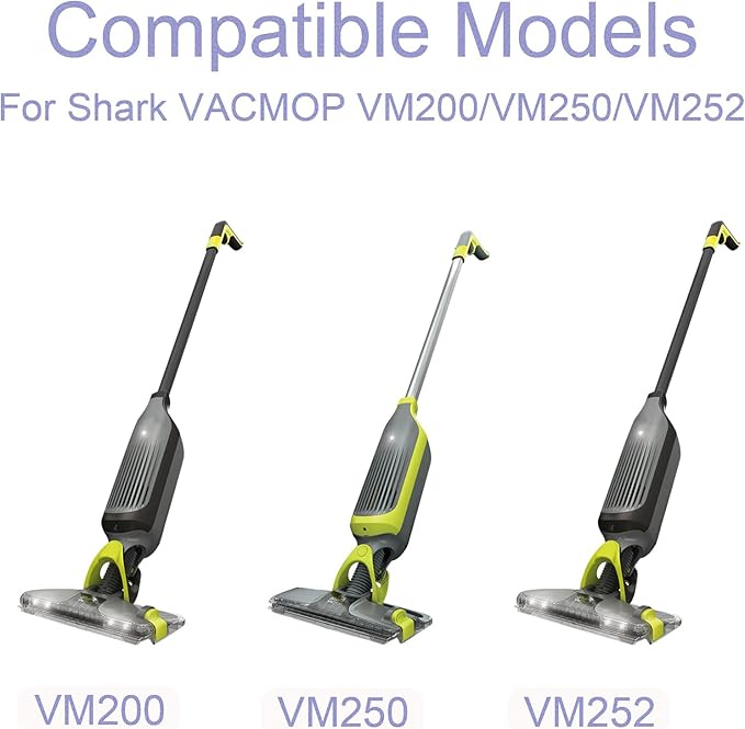 Disposable Hard Floor Pad Refills, Compatible with Shark VACMOP Pro VM252 VM251 VM250 VM200 VC205 QM250 VM190 VM200P12 VMP30 for use on All Sealed Floors (10-PCS)