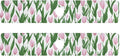 Kitchen Sink Splash Guard 2 PCS 30 Inch Sink Faucet Mat Splash Guard for Bathroom Countertop Water Absorbent Foldable Cuttable Soft Washable Small Tulips Pink
