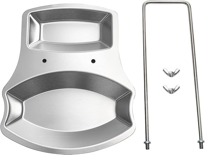 Lawei 3 Pack Lid and Spoon Rest - Pot Lid Holders Stainless Steel Pan Lid Organizer for Pots Pans Spoons