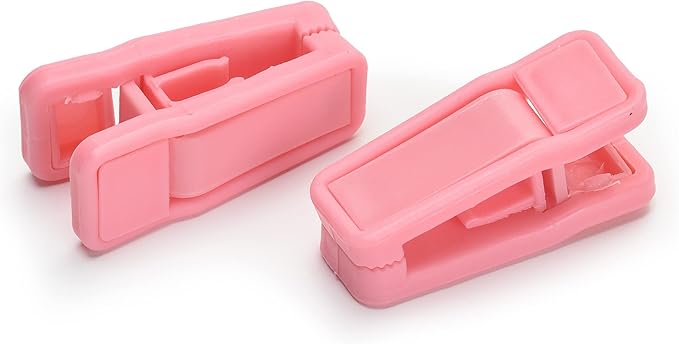 Velvet Baby Hangers with 10x Clips and 8X Dividers (30 Pack) | 11” Ultra-Slim Baby Clothes Hangers | Non-Slip Felt | Space-Saving Nursery & Infant Closet Organizer | Pink