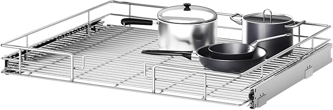 MODCART Pull Out Cabinet Organizer 31½" W x 21½" D, Heavy Duty Cabinet Pull Out Shelves, Slide Out Drawers Organization for Kitchen Cabinets Bathroom