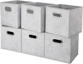 HSDTCollapsible Cloth Cubes Storage Bins Baskets Boxes Grey-White Lattice Pattern 10.5 x 10.5 x 11 Inches - Pack of 6,QY-SC14-6,Brush gradient(Set of 3)