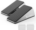 Heavy Duty Door Stopper Wedge - 2 Pack Widened Door Stop Wedge Made of Premium Quality Brushed Stainless Steel Suits Any Door, Any Floor with Set of 2 Plus Self-Adhesive Holder