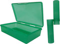 Green Toothbrush Covers & Soap Box Set - Matching Colors - Tooth Brush Cover Cap, Soap Dish Travel, Soap Dish Holder Travel - Plastic Portable Set with Cover