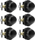 Haidms Black Closet Door Knobs Interior, Passage Interior Door knobs, Matte Black Indoor Closet Doorknobs for Closet or Hall (6 Pack)