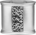 Zahari Home Sinatra Bath Tooth Brush Holder Modern Tooth Brush and Toothpaste Holder, Silver