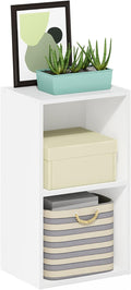 Furinno PASIR Book Shelf, 2-Tier Modern Bookshelf, Open Shelves Bookcase 9 x 12 x 21, for Living Room, Bedroom, Home Office, White