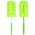 Mini Duster for Cleaning, 360° Bendable Hand Dusters with Extension Pole, Washable Small Duster for Car Interior, Office, Furniture