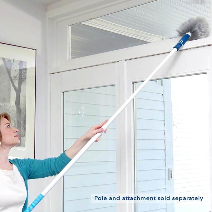 Unger Cobweb & Corner Duster – Dusters for Cleaning,Compatible with Telescopic Poles,Dusting Tools,Great for Ceilings,Moldings,HVAC & Floor Vents,and Corners,(Pack of 6)
