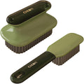 Laundry Stain Brush Household Scrub Brush Laundry Brush for Stain Removal,Soft Bristle Brush 2 Pack Stain Brush for Clothes Scrubbing Bathroom Cleaning Brush,Easy to Hold (Green)