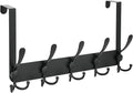 OIM OMIIOMIO Over The Door Hooks, Door Hanger for Hanging, Towel Racks for Bathroom with 15 Coat Hooks, Coat Rack Hat Rack Organizer, Towel Holder Bathroom Accessories