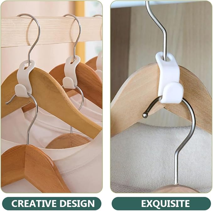 120pcs Clothes Hanger Connector Hooks Set Plastic Multi-Color Clothes Hooks for Closet Organization Wardrobe Linkage Space-Saving Hanger Connectors for Home Use
