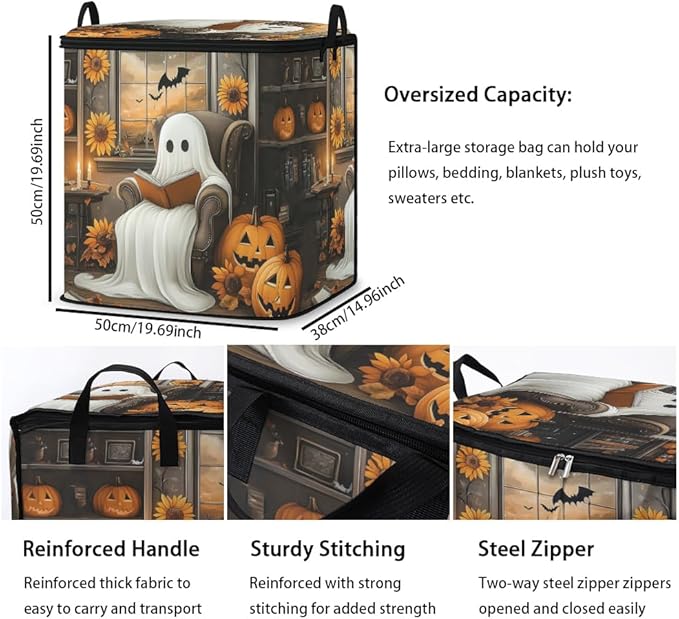 2pcs closet organizers and storage under bed,clothing blanket sweater sheet bedding comforter duvet quilt pillow toy storage bags with lids,dorm room essentials for containers 95L